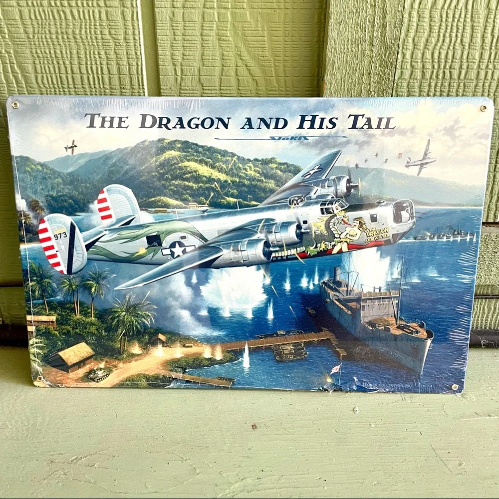 NEW Heavy Duty Steel The Dragon And His Tail Metal Sign